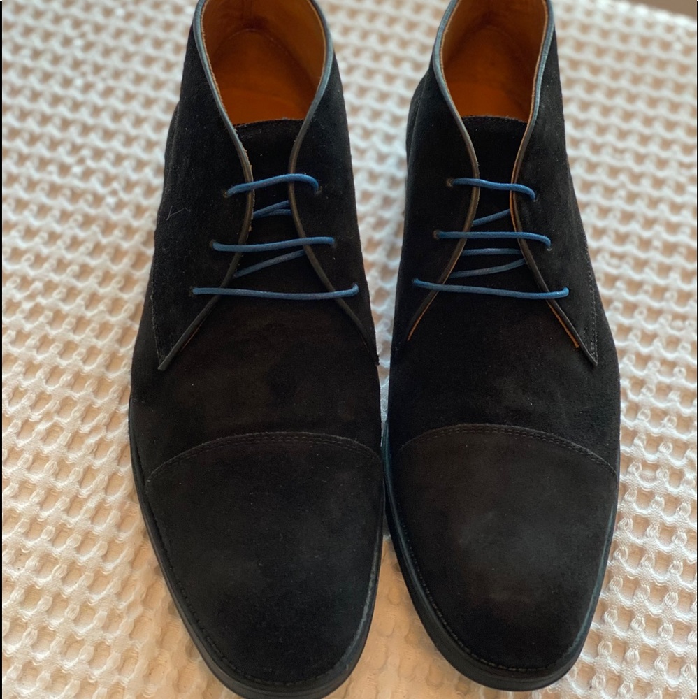 Driver Club Black Leather/Suede Dress shoes💙💙High Quality